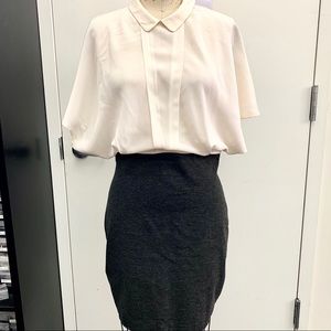 Ivory/Grey Work Dress